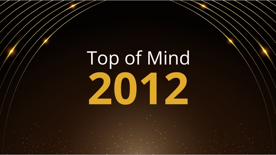 Premiação Top of Mind 2012