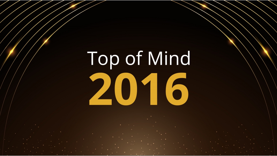 Premiação Top of Mind 2016
