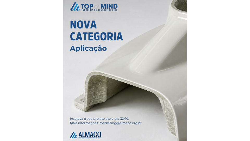Nova categoria do Top of Mind vai premiar aplicações em compósitos